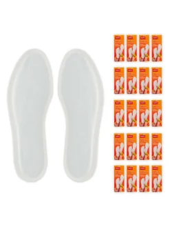 20 Paar Sohlenwärmer in Weiß - Größe XL