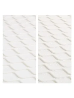 3 x Schuhabtropfschale in Weiß - (B)60 x (H)3 x (T)40 cm