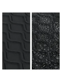 3 x Schuhabtropfschale in Schwarz - (B)60 x (H)3 x (T)40 cm