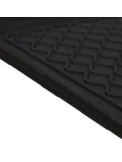 3 x Schuhabtropfschale in Schwarz - (B)60 x (H)3 x (T)40 cm