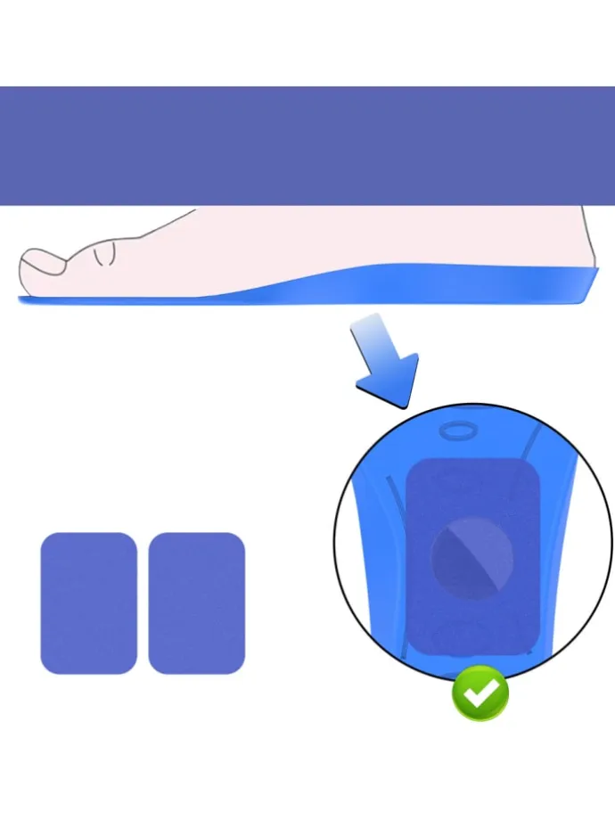 AirTag Schuheinlage Schutzhülle 155-170mm Blau