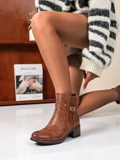 Ankle-Boots in Hellbraun