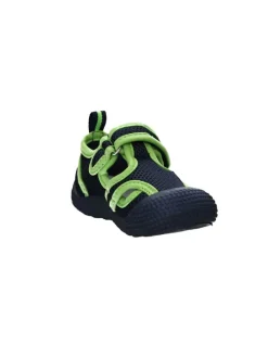 Aqua-Sandale in Marine/Grün