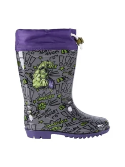 Avengers Regenstiefel Wasserfeste Stiefel Gummistiefel für Kinder in Lila