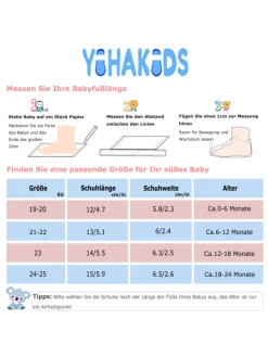 Baby Leder Krabbelschuhe, mit rutschfester Sohle – Grau