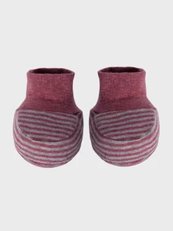 Baby Schuhe in Bordeaux Melange