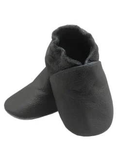 Baby-Leder-Laufschuhe, komfortabel mit rutschfester Sohle - Grau