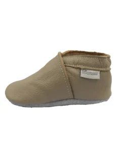 Baby-Leder-Laufschuhe, komfortabel mit rutschfester Sohle - Khaki