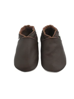 Baby-Leder-Laufschuhe, komfortabel mit rutschfester Sohle - Hellbraun