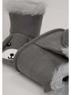 Baby-Stiefelchen in schwarzgrau