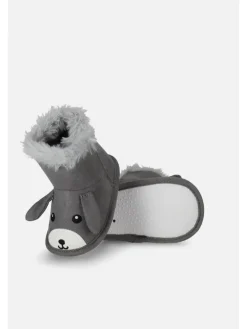 Baby-Stiefelchen in schwarzgrau