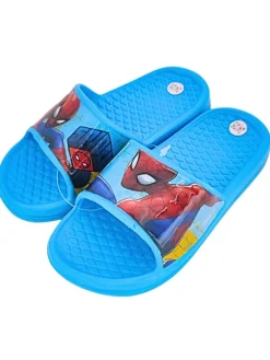 Badelatschen Spider-Man in Hellblau