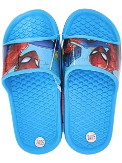 Badelatschen Spider-Man in Hellblau