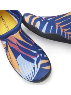 Badeschuh in blau-orange