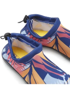 Badeschuh in blau-orange