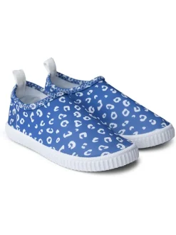 Badeschuhe ''Blue Leopard'' in Blau