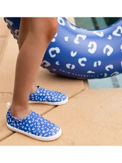 Badeschuhe ''Blue Leopard'' in Blau
