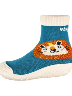 Badeschuhe in Blau/ Orange