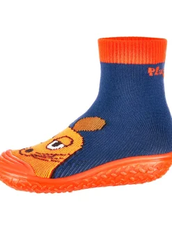 Badeschuhe in Blau/ Orange