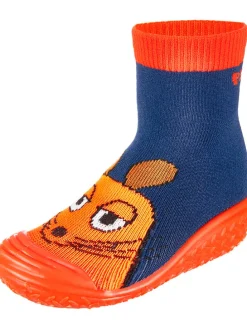 Badeschuhe in Blau/ Orange