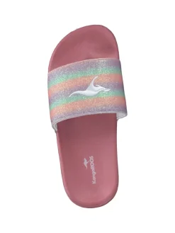 Badeschuhe in daisy pink/rainbow