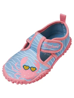 Badeschuhe in Hellblau/ Rosa