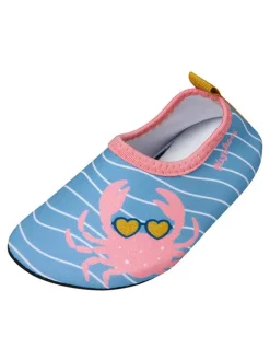 Badeschuhe in Hellblau/ Rosa