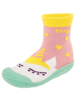 Badeschuhe in Rosa/ Bunt