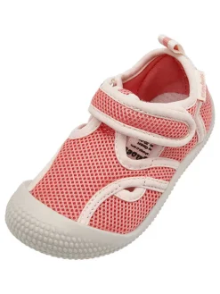 Badeschuhe in Weiß/ Pink