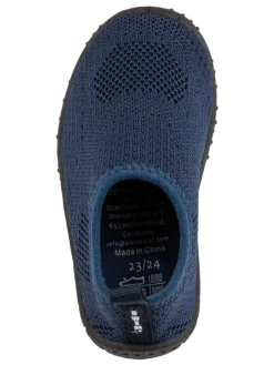 Badeschuhe Strickoptik in marine