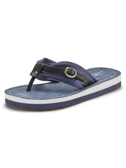 Badezehentrenner in blau-schwarz