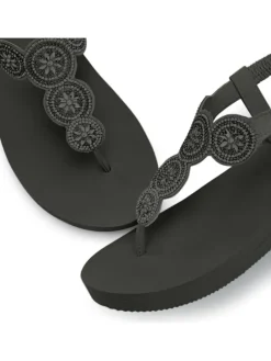 Badezehentrenner in schwarz