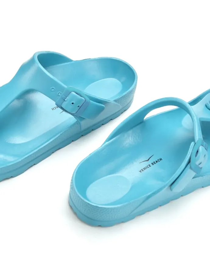 Badezehentrenner in türkis