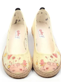 Ballerinas in Beige/ Rosa