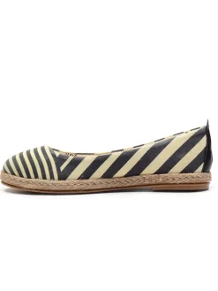 Ballerinas in Beige/ Schwarz