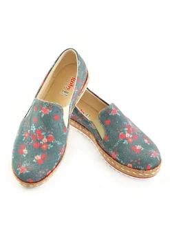 Ballerinas in Blau/ Rot