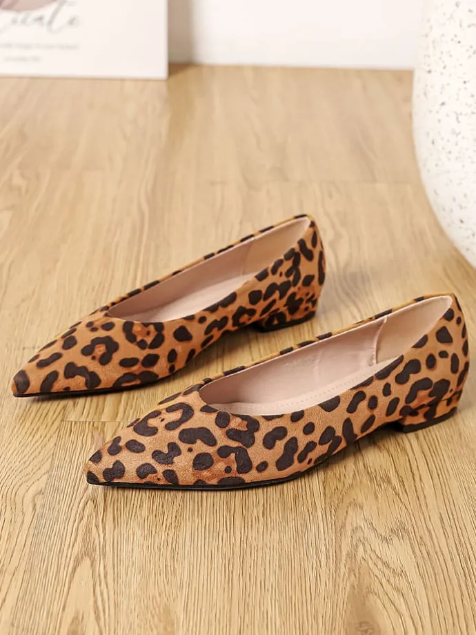 Ballerinas in Hellbraun/ Dunkelbraun