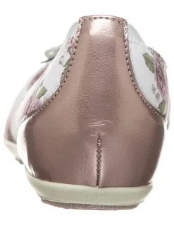Ballerinas in Rosa/ Weiß