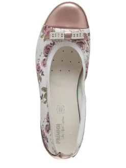 Ballerinas in Rosa/ Weiß