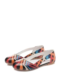 Ballerinas in Schwarz/ Bunt