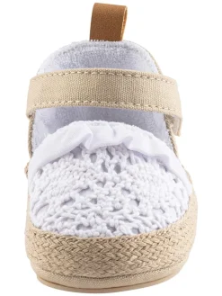 Ballerinas in Weiß/ Beige