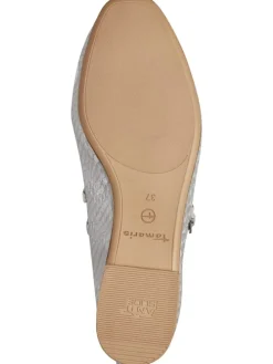 Ballerinas silberfarben