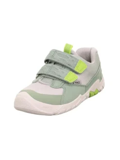 Barfuß Leder-Sneakers "Trace" in Grün/ Weiß