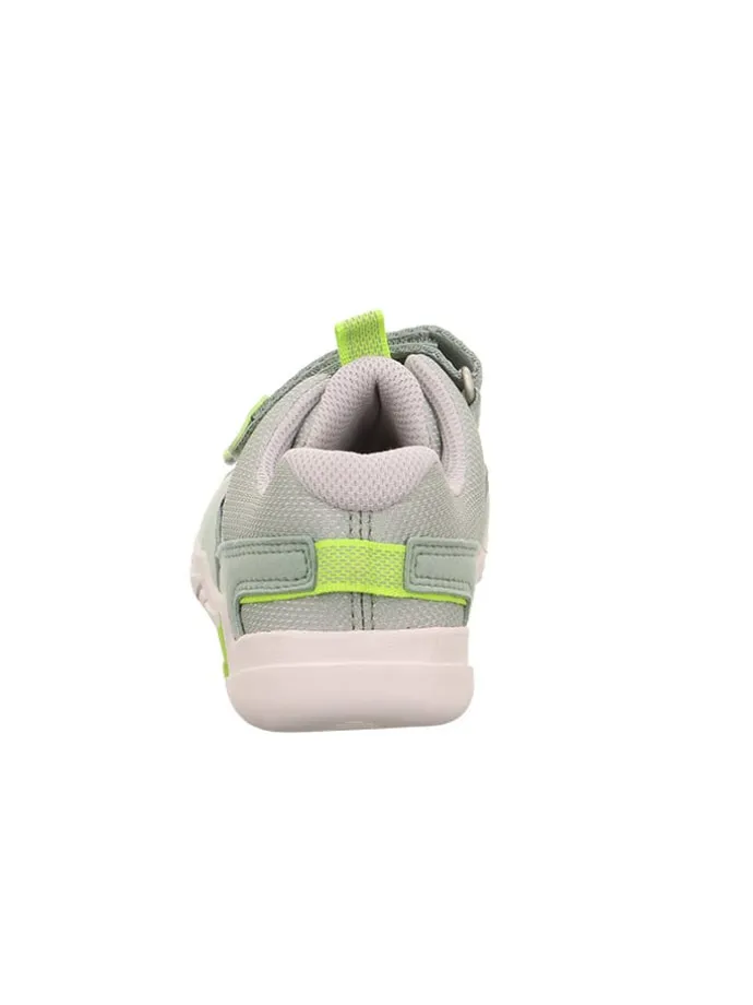 Barfuß Leder-Sneakers "Trace" in Grün/ Weiß