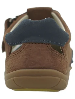 Barfuß-Halbsandalen in Hellbraun