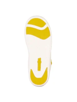 Barfuß-Halbsandalen "Saltfjord" in Gelb/ Weiß