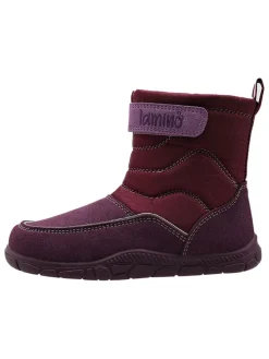 Barfuß-Winterstiefel in Rot/ Lila
