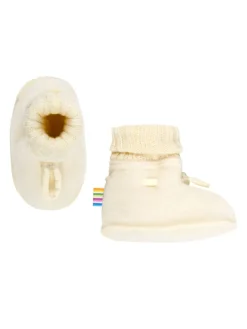 Booties Krabbelschuhe Merino-Wolle in nature