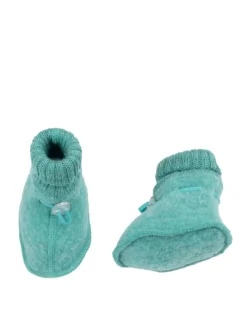 Booties Krabbelschuhe Merino-Wolle in grün