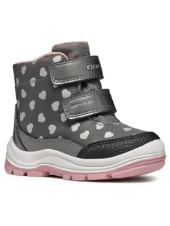 Boots "Flanfil" in Grau/ Rosa